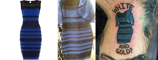 Какого цвета этот наряд? Это платье сине-черное или бело-золотое?